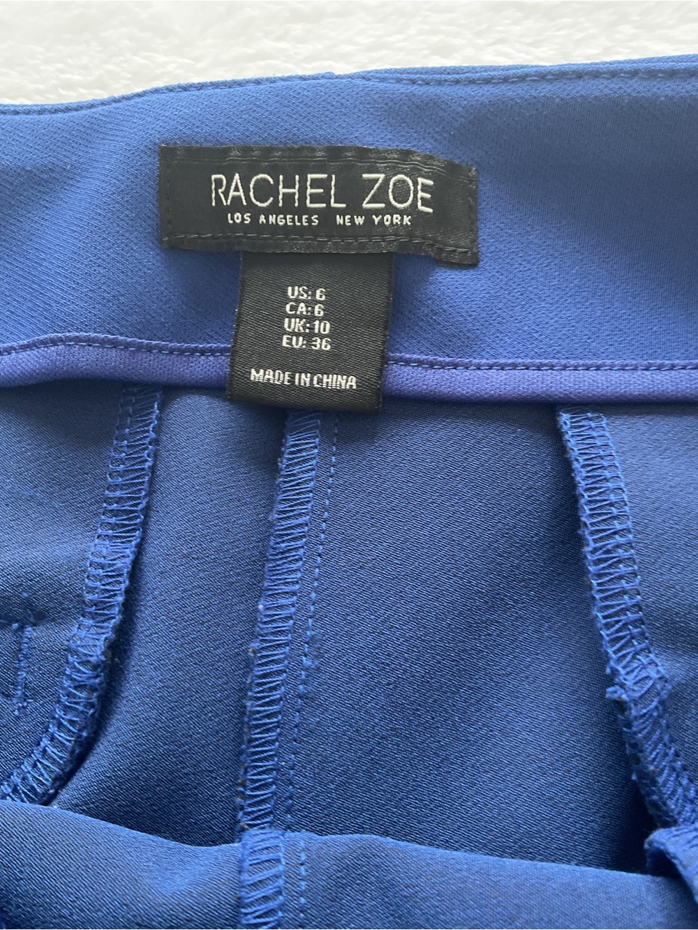 Rachel Zoe Women’s Size 6 Royal Blue Straight Leg Dress Pants Stretch - Picture 6 of 12
